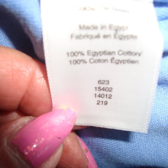 NWT Coldwater Creek Best Cotton Short Sleeve Tee Blue Size PS - Picture 5 of 6